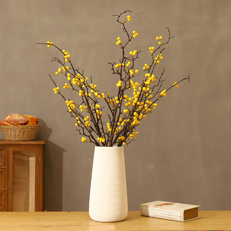 Artificial Fortune Fruit in White Ceramic Vase - 33.5&